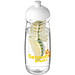 H2O Pulse Sportflasche mit Stülpdeckel und Infusor, 600 ml, transparent,weiss H2O Pulse Sportflasche mit Stülpdeckel und Infusor, 600 ml, transparent,weiss