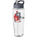 H2O Tempo Sportflasche mit Ausgussdeckel, 700 ml, transparent,Storm Grey H2O Tempo Sportflasche mit Ausgussdeckel, 700 ml, transparent,Storm Grey