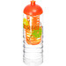 H2O Treble 750 ml Flasche mit Kuppeldeckel und Infusor, transparent,orange H2O Treble 750 ml Flasche mit Kuppeldeckel und Infusor, transparent,orange