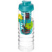 H2O Treble Flasche mit Klappdeckel und Infusor, 750 ml, transparent,aquablau H2O Treble Flasche mit Klappdeckel und Infusor, 750 ml, transparent,aquablau