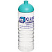 H2O Treble Sportflasche mit Kuppeldeckel, 750 ml, transparent,aquablau H2O Treble Sportflasche mit Kuppeldeckel, 750 ml, transparent,aquablau