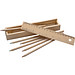 Holzbox mit 8 Buntstiften und Lineal, braun