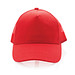 Impact AWARE™ 190gr Brushed Cotton 5 Panel Trucker-Cap, rot