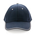 Impact AWARE™ 280gr Brushed rCotton 6 Panel Kontrast-Cap, navy blau