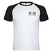 Indianapolis T-Shirt Unisex aus recyceltem Material, weiß / schwarz, 2XL