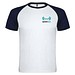 Indianapolis T-Shirt Unisex aus recyceltem Material, weiß / Navy Blue, M