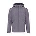 Iqoniq Makalu Herren Softshelljacke aus recyceltem Polyester, vulcano heather grey, XXL