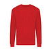 Iqoniq Zion Rundhals-Sweater aus recycelter Baumwolle, rot, XL