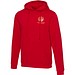 Jasper 280 g/m² Kapuzenpullover Unisex, rot, XS