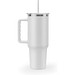 JOYNER XL. Grosser Reisebecher aus Edelstahl (91 % recycelt) mit vakuumisolierter Doppelwand und matter Oberfläche 1300 ml, Weiß