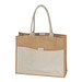Jutetasche mit Vorfach 