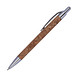 Kork-Druckkugelschreiber Kingswood, blaue Mine, braun Kork-Druckkugelschreiber Kingswood, blaue Mine, braun