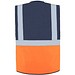 Korntex® Comfort Warnweste Hamburg, Multifunktional, XL, Marineblau / Signal-Orange