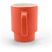 KUERTEN. Keramikbecher mit matter Oberfläche 330 ml, Rot