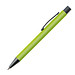 Kunststoff-Kugelschreiber "Galway" mit Clip aus Metall, blaue Mine, apfelgrün