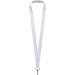 Lana Sublimation Lanyard aus recyceltem PET Kunststoff, weiss, 10mm