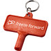 Largo Kunststoff Heizkörperschlüssel mit Schlüsselanhänger, rot