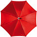 Luxuriöser Regenschirm mit doppelter Bespannung aus Polyester, rot