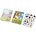 MADAGASCAR. Sticker-Set mit sechs Blättern, Weiß