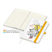 Geiger-Notes Match-Book Creme Bestseller Notizbuch A4 Natura, inkl. Druck, gelb