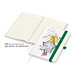 Geiger-Notes Match-Book Creme Bestseller Notizbuch A4 Natura, inkl. Druck, grün