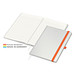 Geiger-Notes Match-Book green+blue Notizbuch A4 Natura Recycling, inkl. Druck, orange