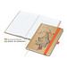 Geiger-Notes Match-Book White Bestseller Notizbuch A4 Natura braun, inkl. Druck, orange