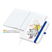 Geiger-Notes Match-Book White Bestseller Notizbuch A5 Natura, inkl. Druck, mittelblau