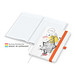 Geiger-Notes Match-Book White Bestseller Notizbuch A5 Natura, inkl. Druck, orange