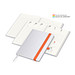 Geiger-Notes Match-Hybrid green+blue Notizbuch A5 Natura Recycling, inkl. Druck, orange