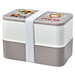 MIYO Renew Doppel-Lunchbox, kieselgrau