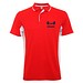 Montmelo Sport Poloshirt Unisex, rot / weiß, 2XL