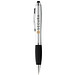 Nash Stylus Kugelschreiber mit schwarzem Griff, schwarze Mine, silber,schwarz Nash Stylus Kugelschreiber mit schwarzem Griff, schwarze Mine, silber,schwarz