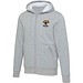 Natron 320 g/m² Sherpa-Kapuzenjacke mit Reißverschluss, heather grau, S