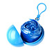 Notfallponcho im Kunststoffball, hellblau
