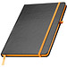 Notizbuch BlackLine, DIN A5, schwarz/orange