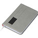 Notizbuch mit Steckfach A6, grau Notizbuch mit Steckfach A6, grau