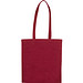Einkaufstasche Baumwolle, lange Henkel, burgund
