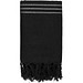Originalhome Tuch 85 × 175 cm aus recyceltem Material, schwarz