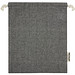 Pheebs 150?g/m2 GRS Zuziehbeutel aus Recyclingbaumwolle mittel 1,5 l, heather schwarz