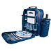 Picknickrucksack aus Polyester für 4 Personen, blau