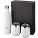 Pinto und Corzo Kupfer-Vakuum isoliertes Geschenkset, Flasche 750 ml, Becher 350 ml, weiss Pinto und Corzo Kupfer-Vakuum isoliertes Geschenkset, Flasche 750 ml, Becher 350 ml, weiss