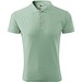 Polohemd Herren Pique Polo, S, sage