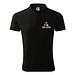 MALFINI Polohemd Herren Pique Polo, S, schwarz