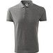 Polohemd Herren Pique Polo, XL, dunkelgrau melliert