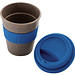 Polypropylen-Trinkbecher mit Bambusfaser, Silikondeckel und Ummantelung, 250 ml, blau Polypropylen-Trinkbecher mit Bambusfaser, Silikondeckel und Ummantelung, 250 ml, blau
