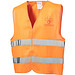 Professionelle Warnweste, orange