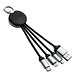 reeves® 3 in 1 Ladekabel mit Beleuchtung Puhalani, weiß reeves® 3 in 1 Ladekabel mit Beleuchtung Puhalani, weiß