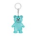 Reflektierender Schlüsselanhänger TEDDY,türkis
