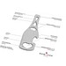 ROMINOX® Key Tool // Bottle - 18 Funktionen, silber